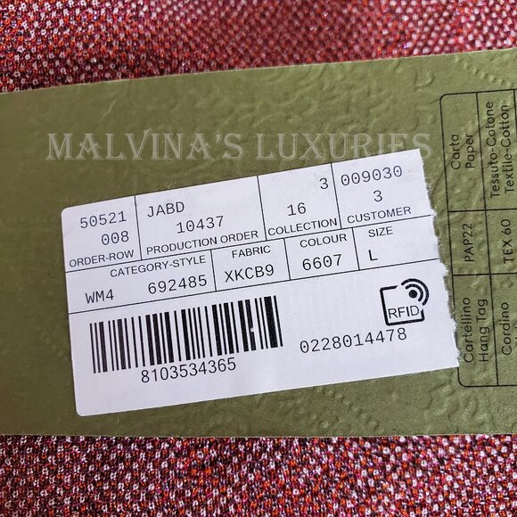 GUCCI SWEATER NOJUM LUREX FLORAL CARDIGAN VOLUMINOUS SLEEVES sz L LARGE - Picture 12 of 16